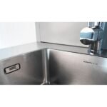 KRAFTWERK INDUSTRY Spülbecken-Kombination mit Edelstahlbecken, Unterschrank & Hygienespendern | Mobilio System 2000 mm Höhe Komplettlösung für Werkstatt Betrieb – KW-150.500.002 – Bild 2