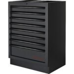 KRAFTWERK 3964E-BLK-IX MOBILIO Ecklösung – 8-Element-Werkstattwand mit Inox-Arbeitsplatte & Rolladenschränken – KW-3964E-BLK-IX – Bild 2