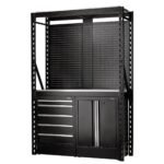 BUNKER Modular Regalsystem Combo Werkstatteinrichtung Regal Werkbank mit Edelstahl-Arbeitsplatte – 15-teilig – D27972