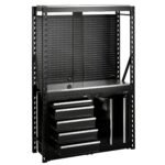 BUNKER Modular Regalsystem Combo Werkstatteinrichtung Regal Werkbank mit Edelstahl-Arbeitsplatte – 15-teilig – D27972 – Bild 3