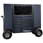 Bullram Roadmaster Profi-Werkstattwagen 13 Schubladen mobiler Werkzeugschrank mit LED, 230v Schuko – TB173PB – Bild 2