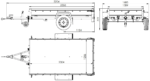 PKW-Anhänger auf Federn 230×125 UNITRAILER GARDEN 230/R KIPP mit BIS-Seiten, H-800-Rahmen und grauer Plane – Bild 2