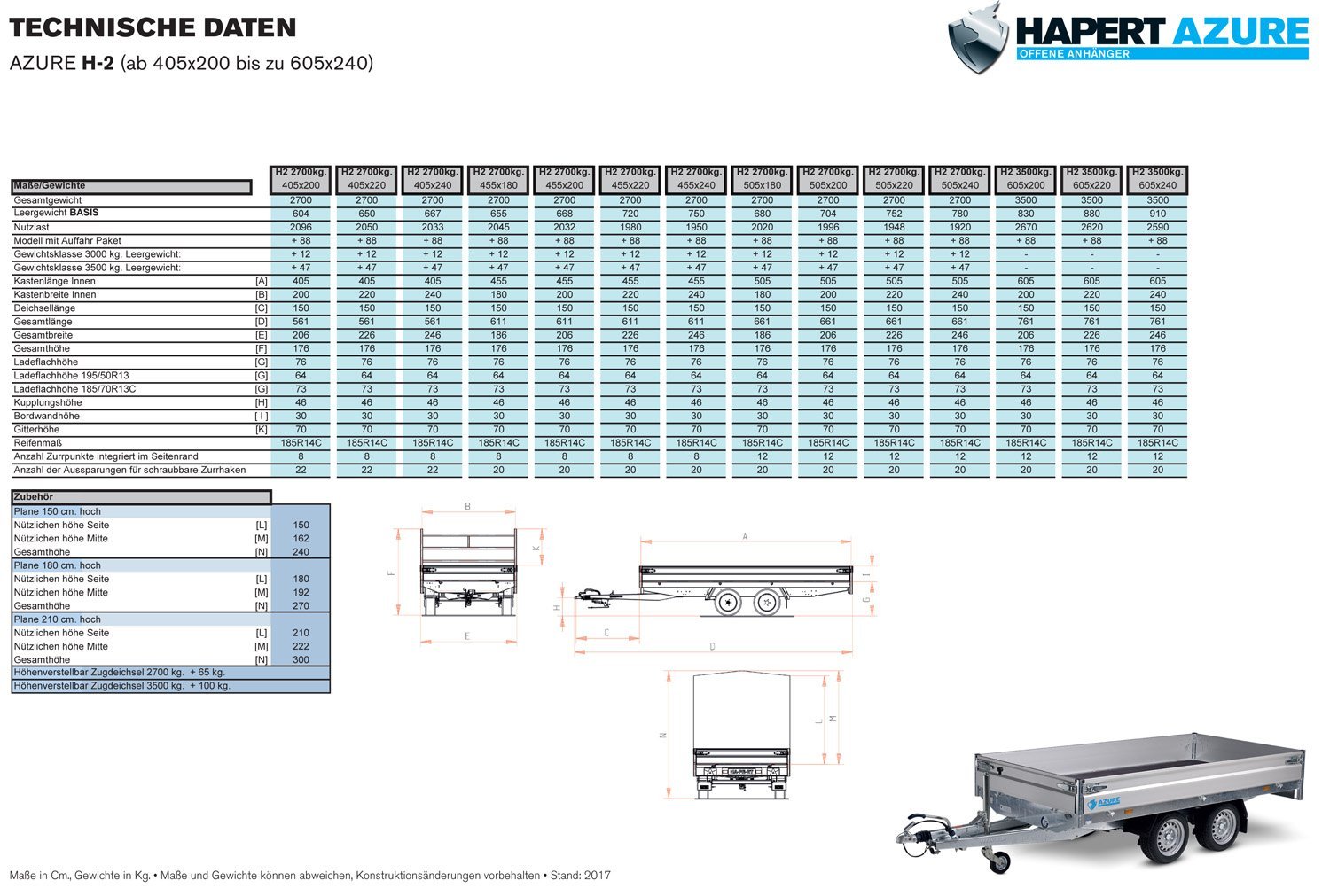 Hapert Azure H-2 – 2700 – 5050 x 2000 Mittelrungen – Niedriges Fahrwerk – Bild 4